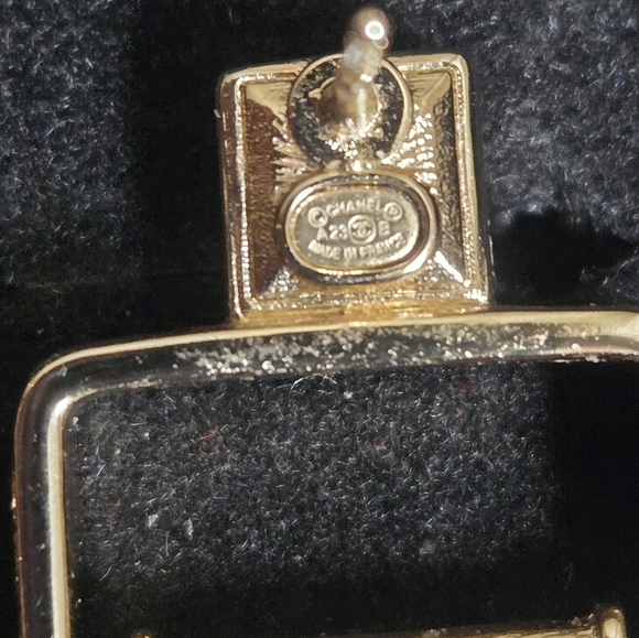 Chanel Strass Perfume Bottle Stud Earrings - Picture 8 of 10